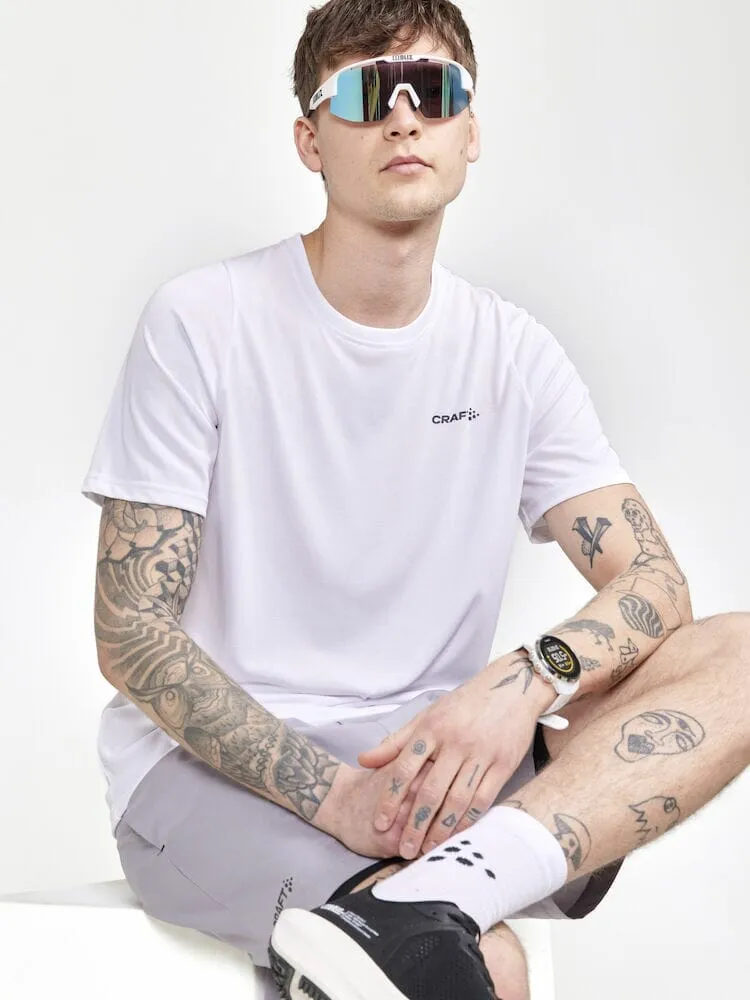 Men's Collective Bi-Blend SS Tee - WHITE sold by Craft Sportswear product image thumbnail 3