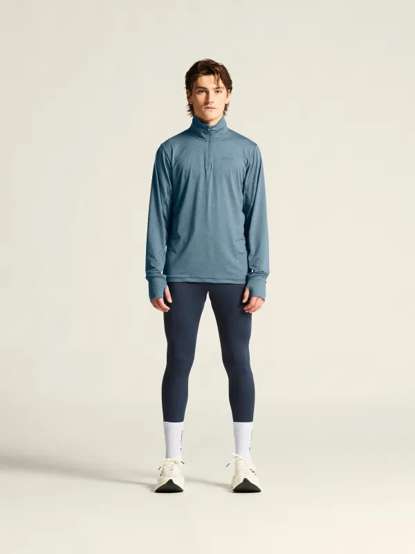 Men's Flow HZ LS - REAL/MELANGE made by Craft Sportswear