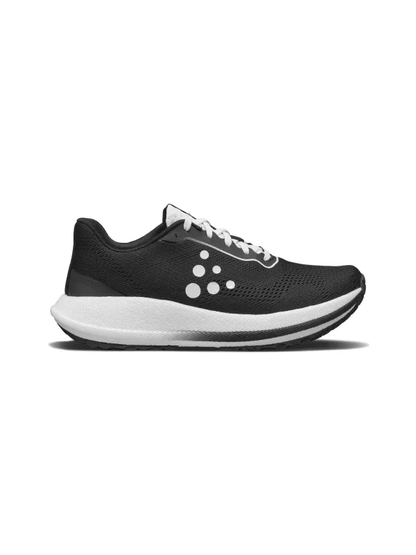 Men's Pacer 2 Running Shoe - Black/White made by Craft Sportswear