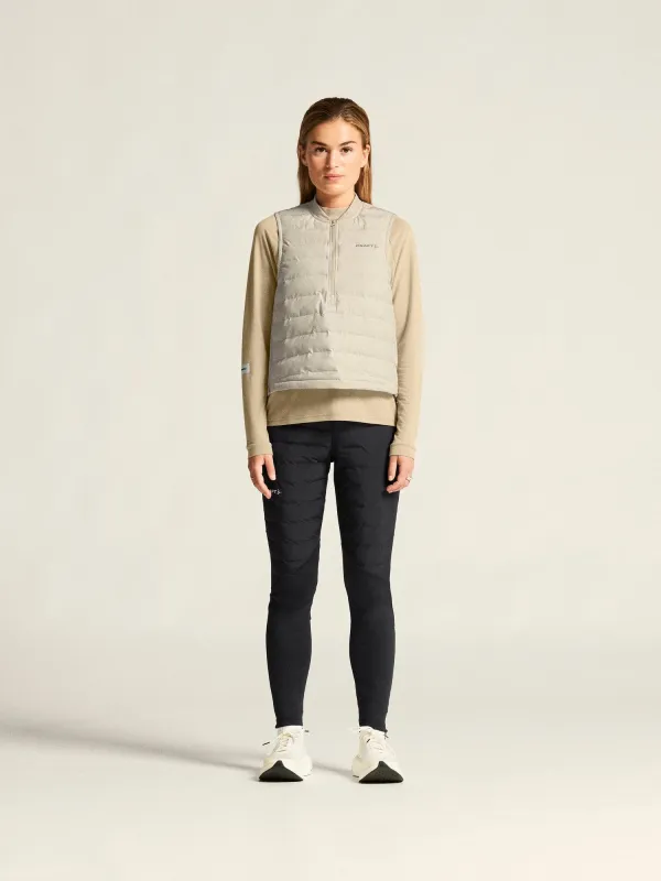 Women's SubZ Running Vest 5 - Plaster made by Craft Sportswear