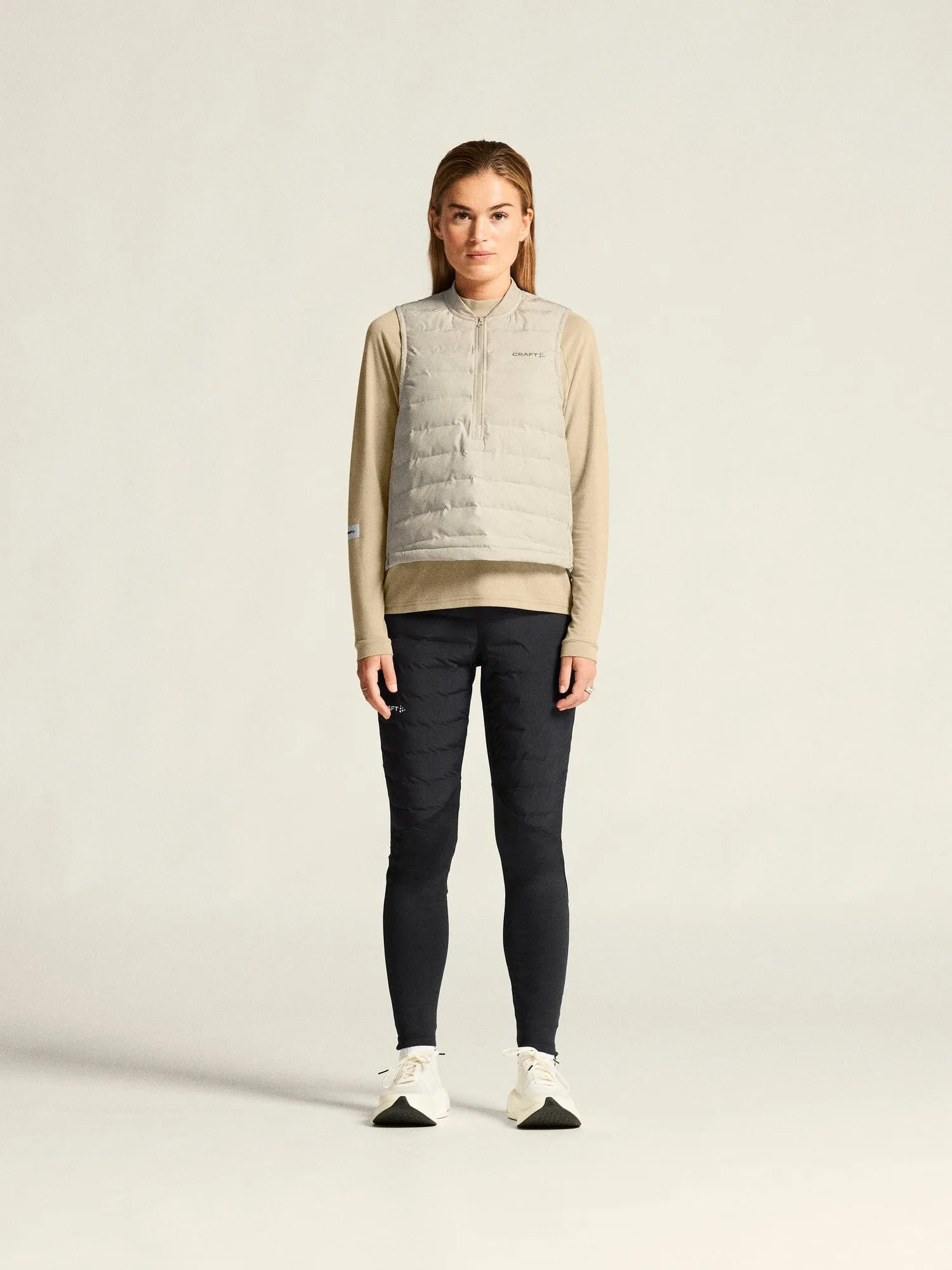 Women's SubZ Running Vest 5 - Plaster sold by Craft Sportswear