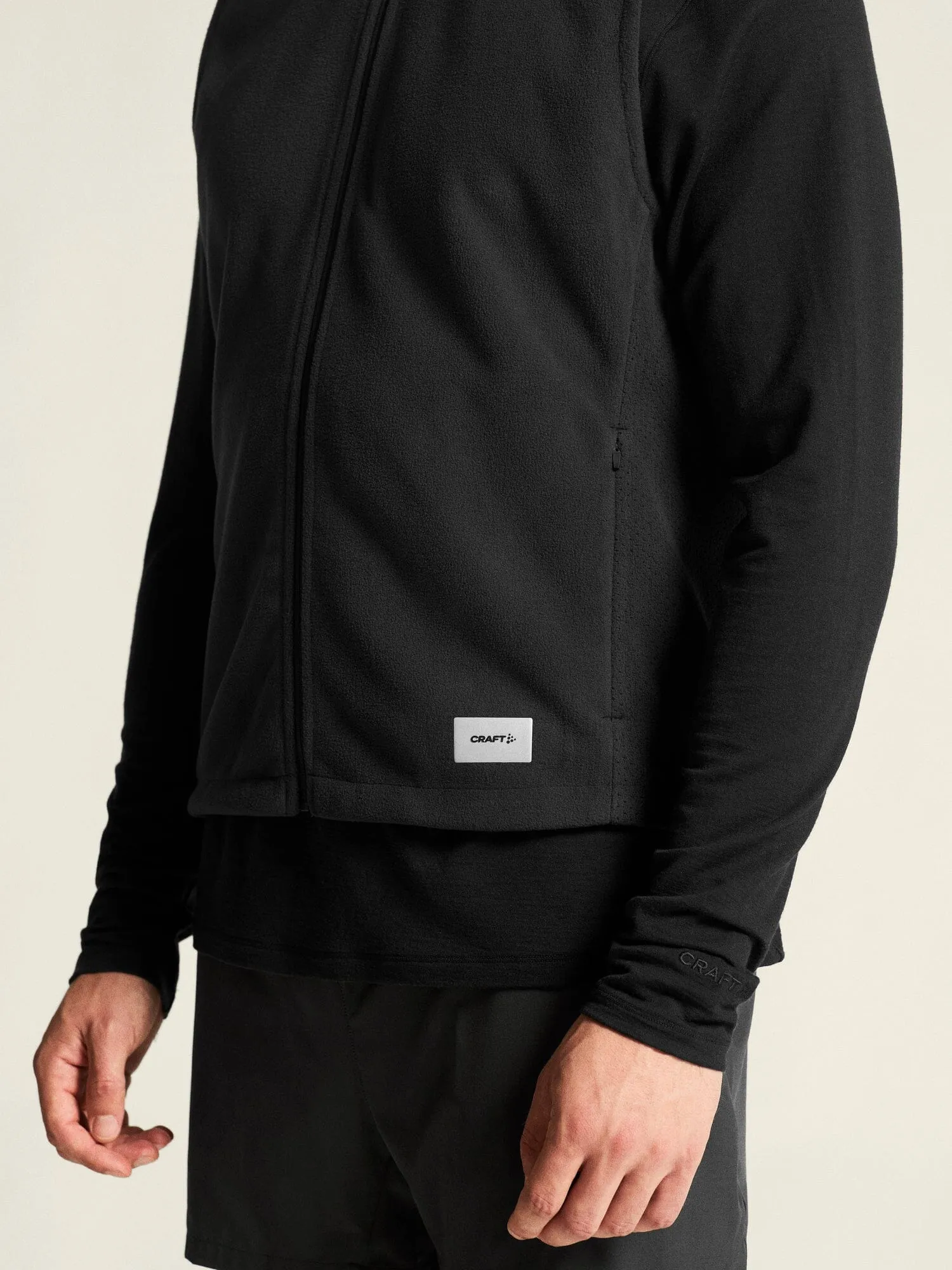 Men's SubZ Fleece Running Vest - Black sold by Craft Sportswear product image thumbnail 4