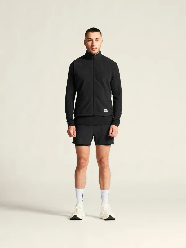 Men's SubZ Fleece Running Vest - Black made by Craft Sportswear