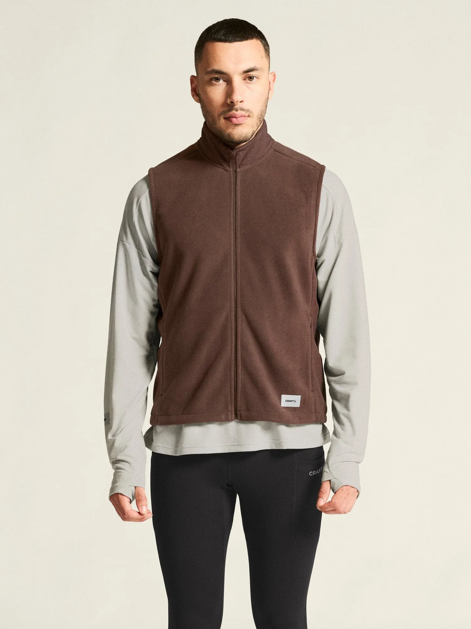 Men's SubZ Fleece Running Vest - Prune sold by Craft Sportswear product image thumbnail 2