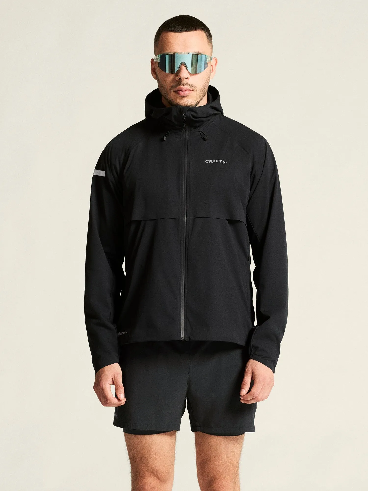 Men's Pro Hydro Running Jacket 3 - Black sold by Craft Sportswear product image thumbnail 2