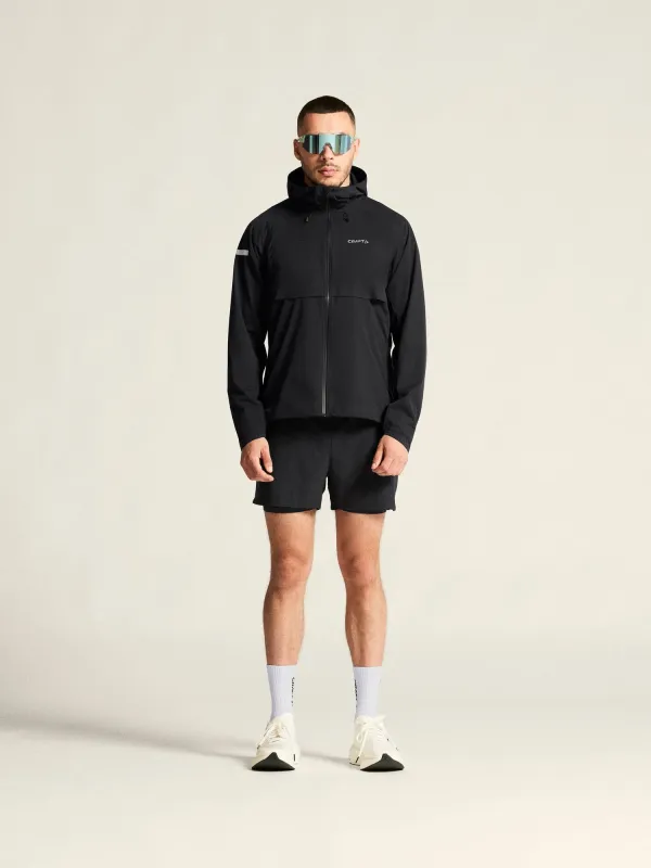 Men's Pro Hydro Running Jacket 3 - Black made by Craft Sportswear