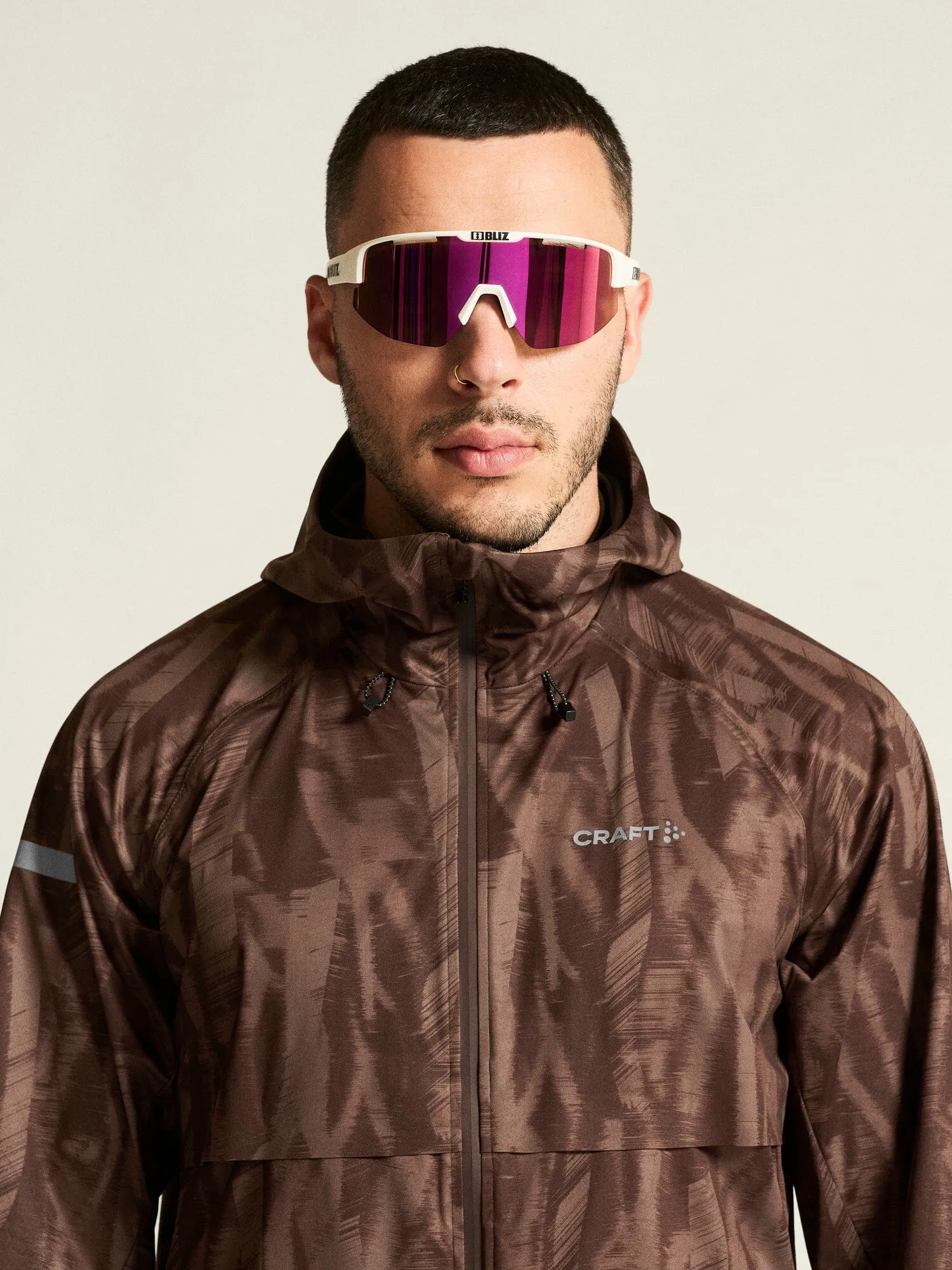 Men's Pro Hydro Running Jacket 3 - Prune/Multi sold by Craft Sportswear product image thumbnail 3