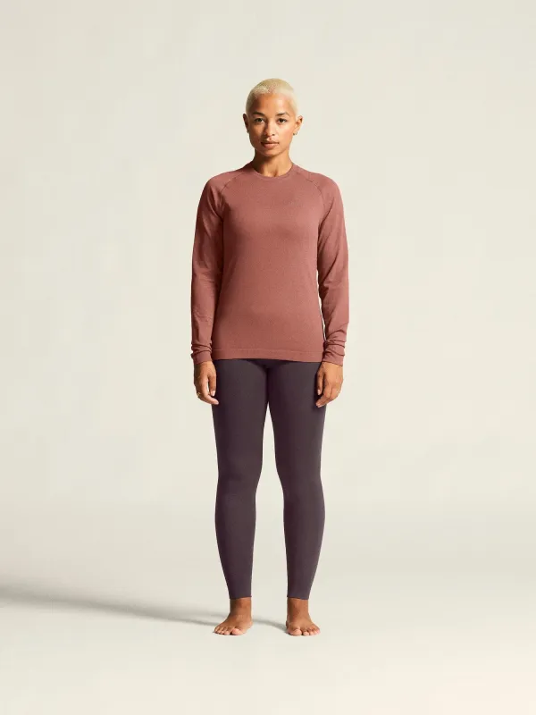 Women's Active Comfort Longsleeve 2 - Rose Brown made by Craft Sportswear