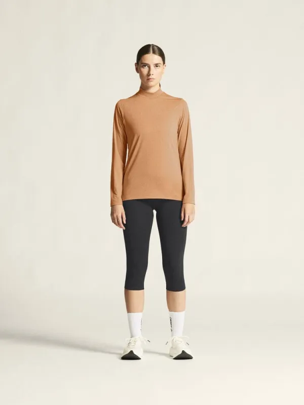 Women's Flow Ms Longsleeve - SYRUP/MELANGE made by Craft Sportswear
