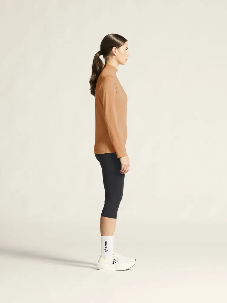 Women's Flow Ms Longsleeve - SYRUP/MELANGE sold by Craft Sportswear product image thumbnail 5