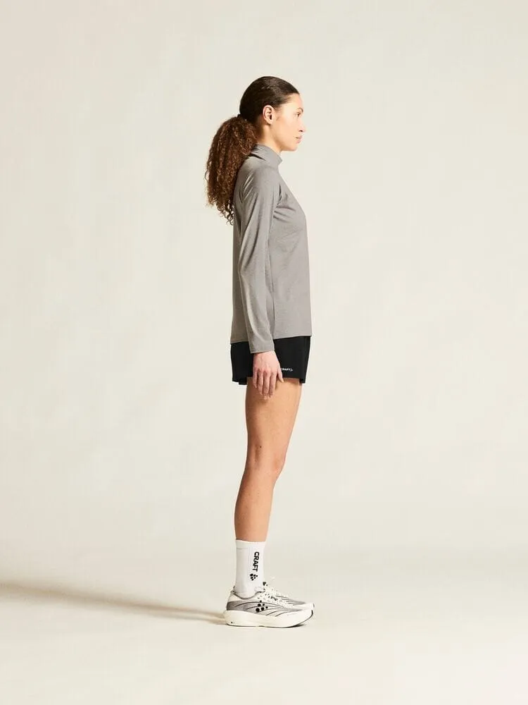 Women's Flow MS Longsleeve - Grey Melange sold by Craft Sportswear product image thumbnail 5