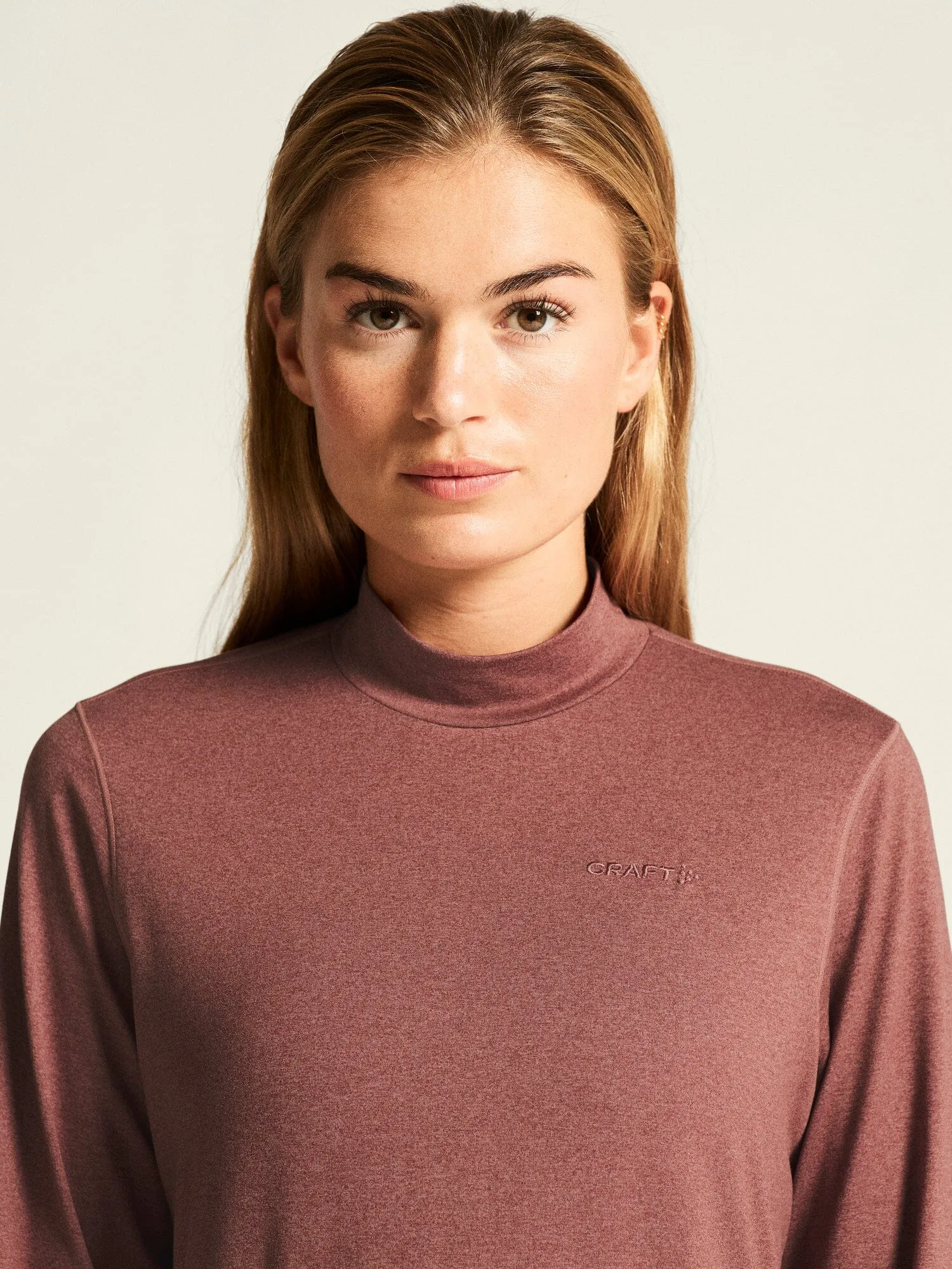 Women's Flow Ms Longsleeve - Rose Brown Melange sold by Craft Sportswear product image thumbnail 3