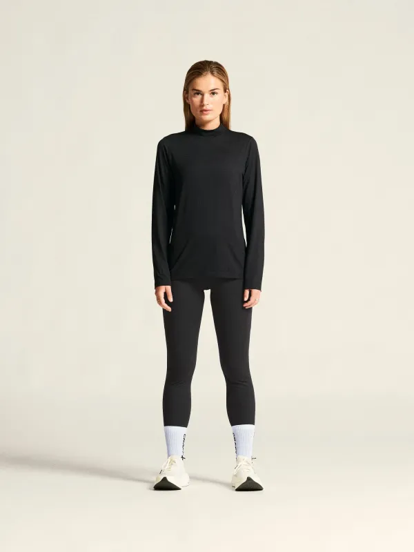 Women's Flow Ms Longsleeve - Black Melange made by Craft Sportswear