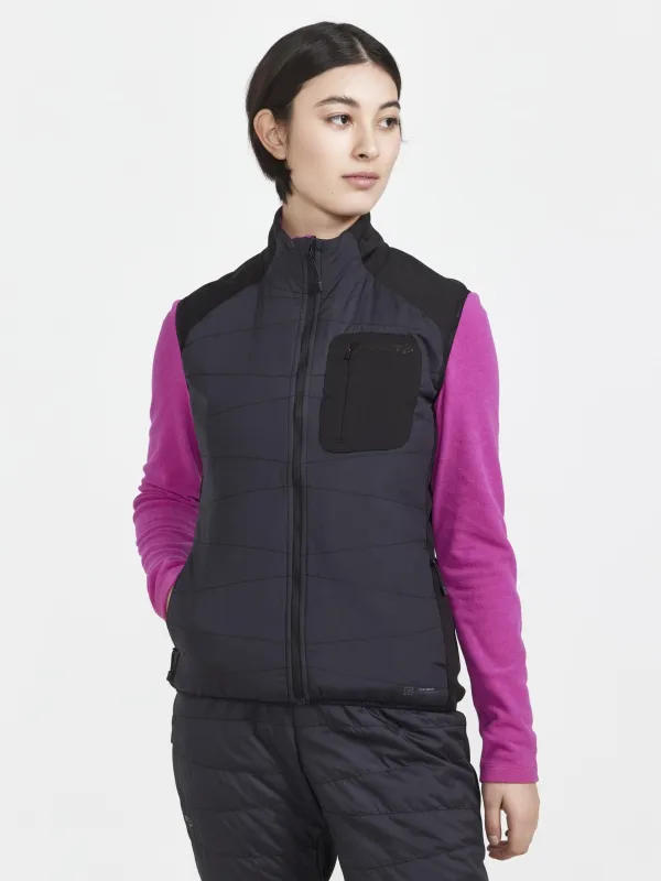 Women's Core XC Training Insulate Vest - Black made by Craft Sportswear