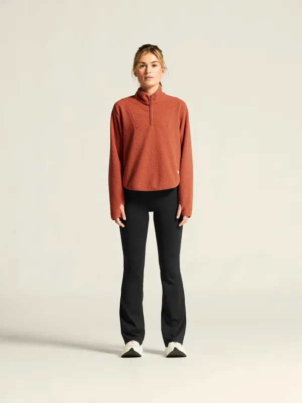 Women's Join Pile Fleece Half-Zip - Sequoia made by Craft Sportswear