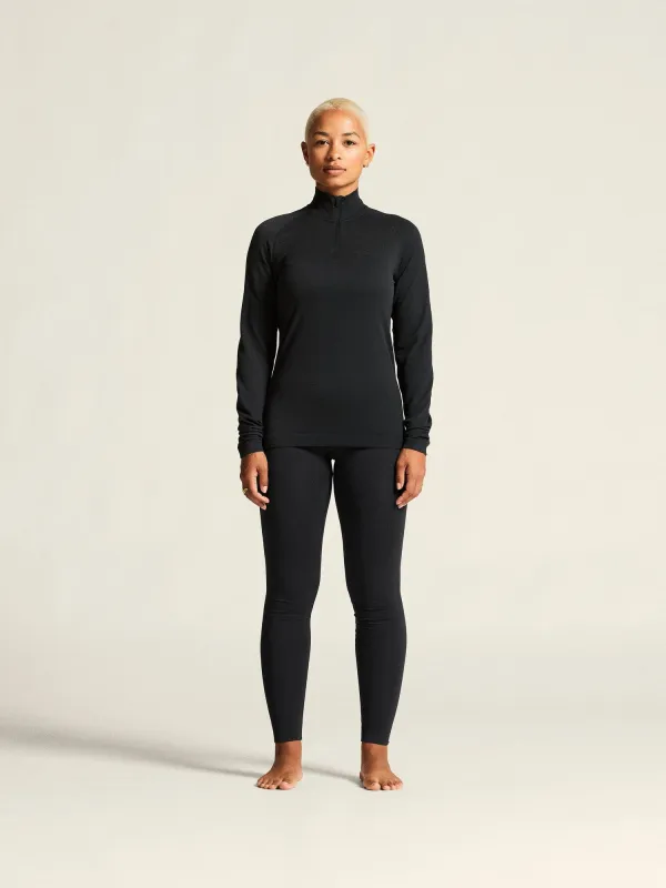 Women's Active Comfort Longsleeve Half-Zip 2 - Black made by Craft Sportswear