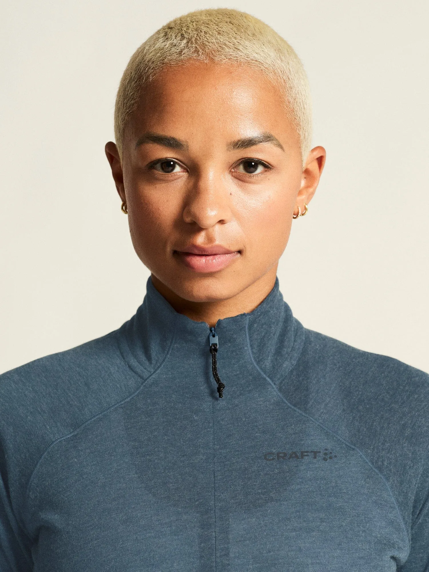 Women's ADV SubZ Wool Longsleeve Tee 3 - Ensign Melange sold by Craft Sportswear product image thumbnail 2