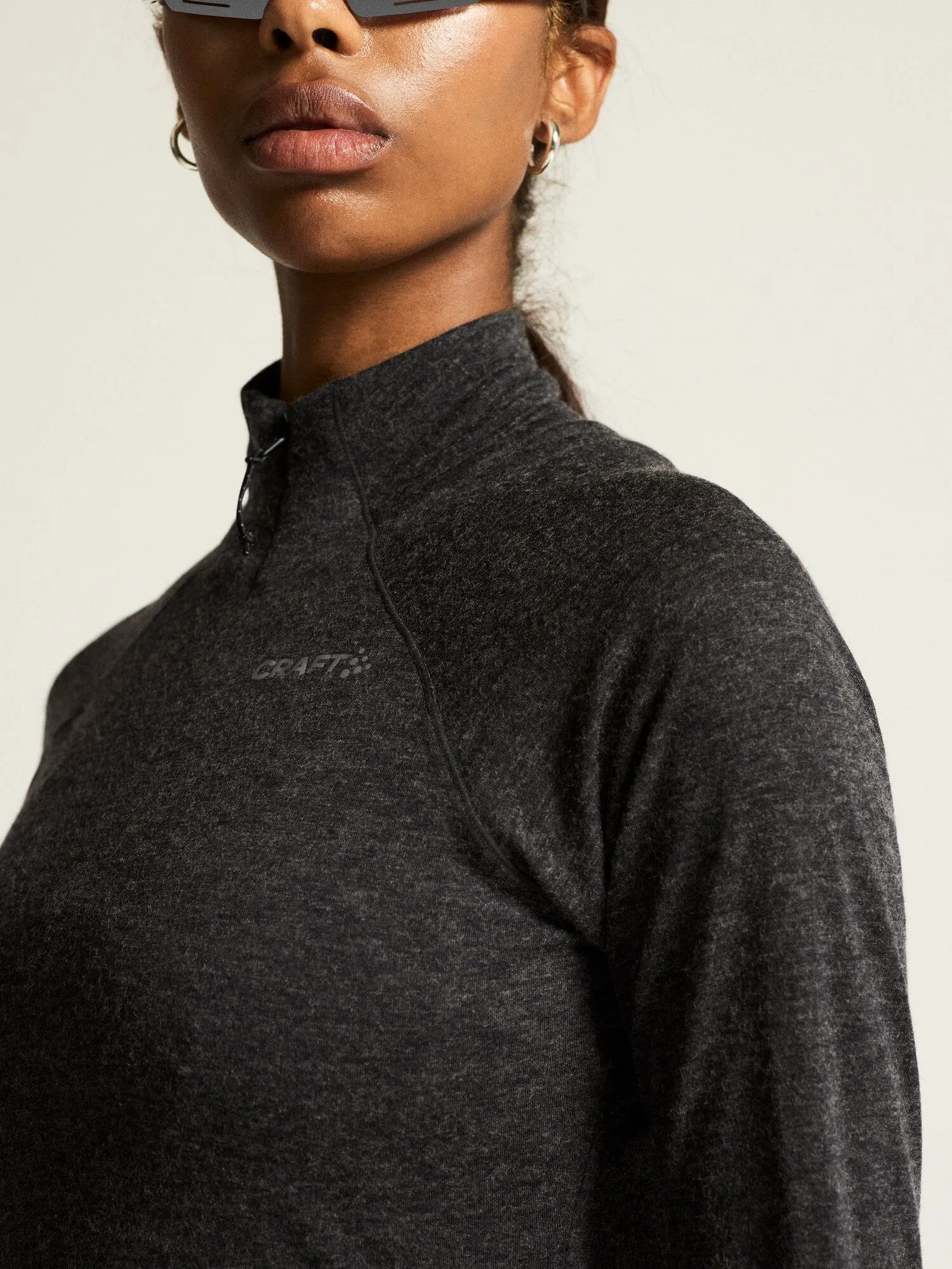 Women's ADV SubZ Wool Longsleeve Tee 3 - Black Melange sold by Craft Sportswear product image thumbnail 3