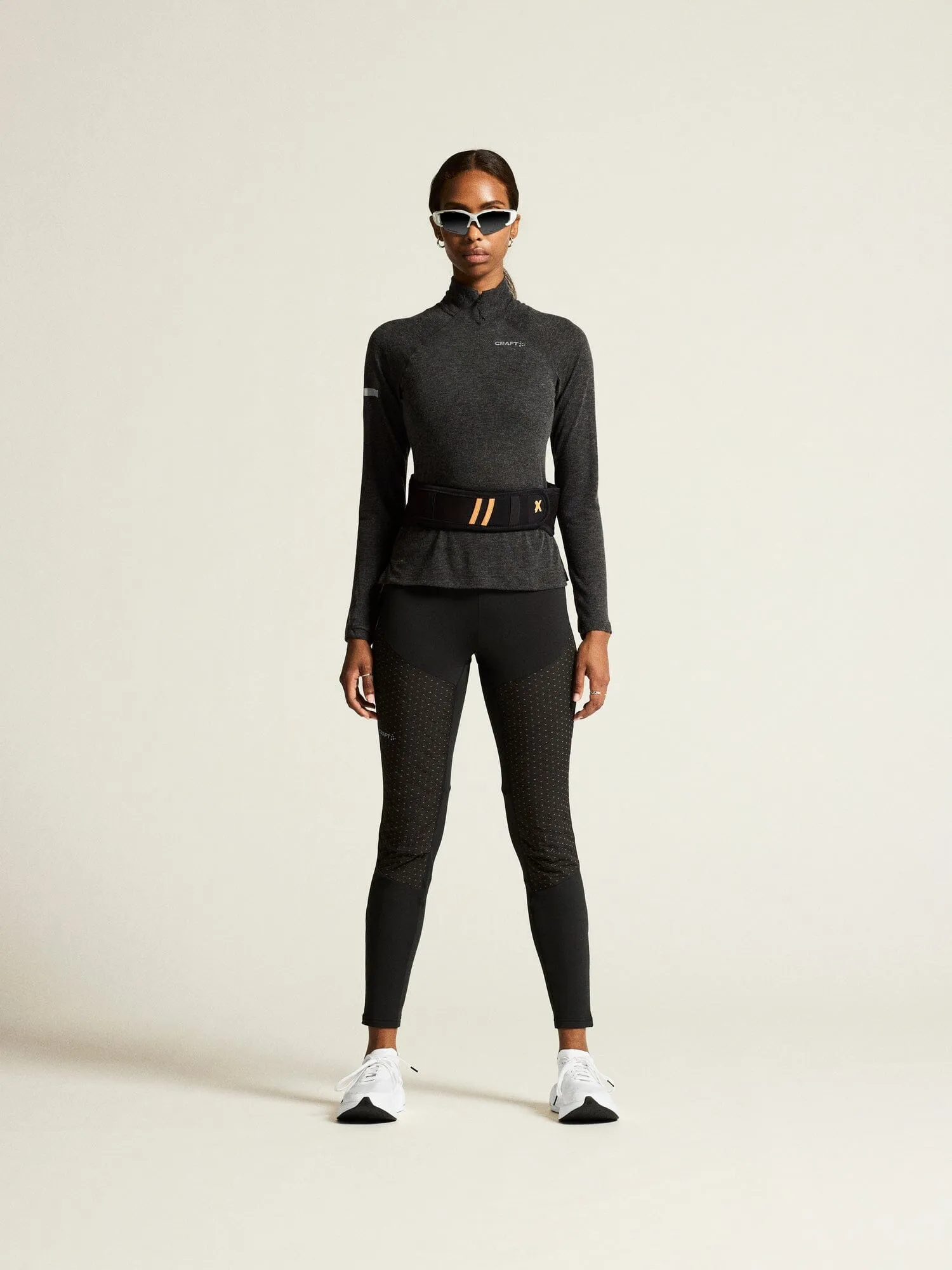 Women's ADV SubZ Wool Longsleeve Tee 3 - Black Melange sold by Craft Sportswear