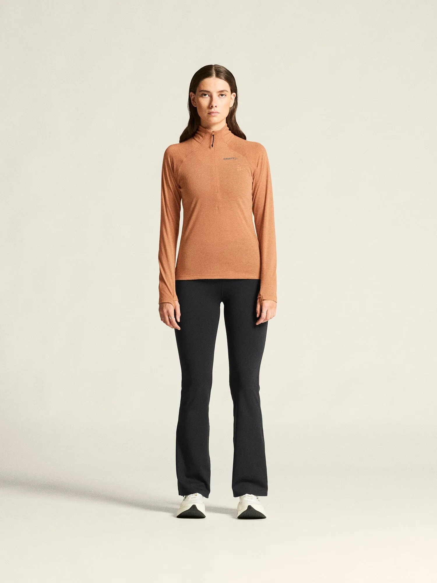 Women's ADV SubZ Wool Longsleeve Tee 3 - Syrup/Melange sold by Craft Sportswear
