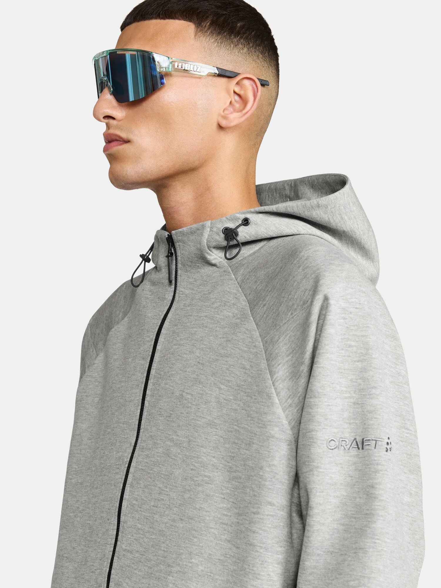 Men's ADV Join Full-Zip Hoodie - Grey Melange sold by Craft Sportswear product image thumbnail 2