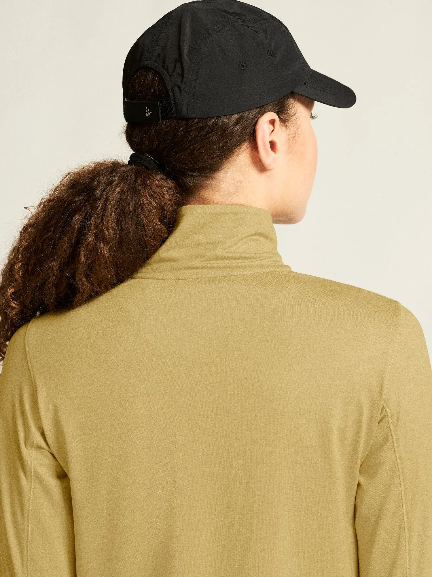 Women's Flow Half-Zip Longsleeve - KHAKI MELANGE sold by Craft Sportswear product image thumbnail 5