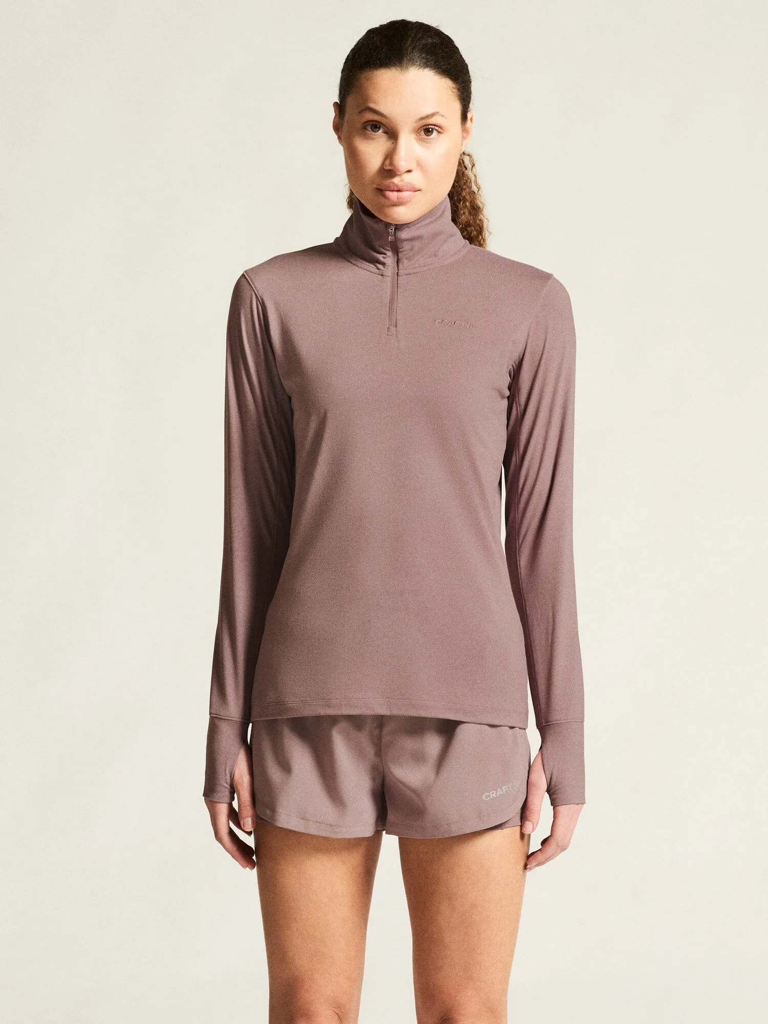 Women's Flow Half-Zip Longsleeve - POTPURRI MELANGE sold by Craft Sportswear product image thumbnail 2