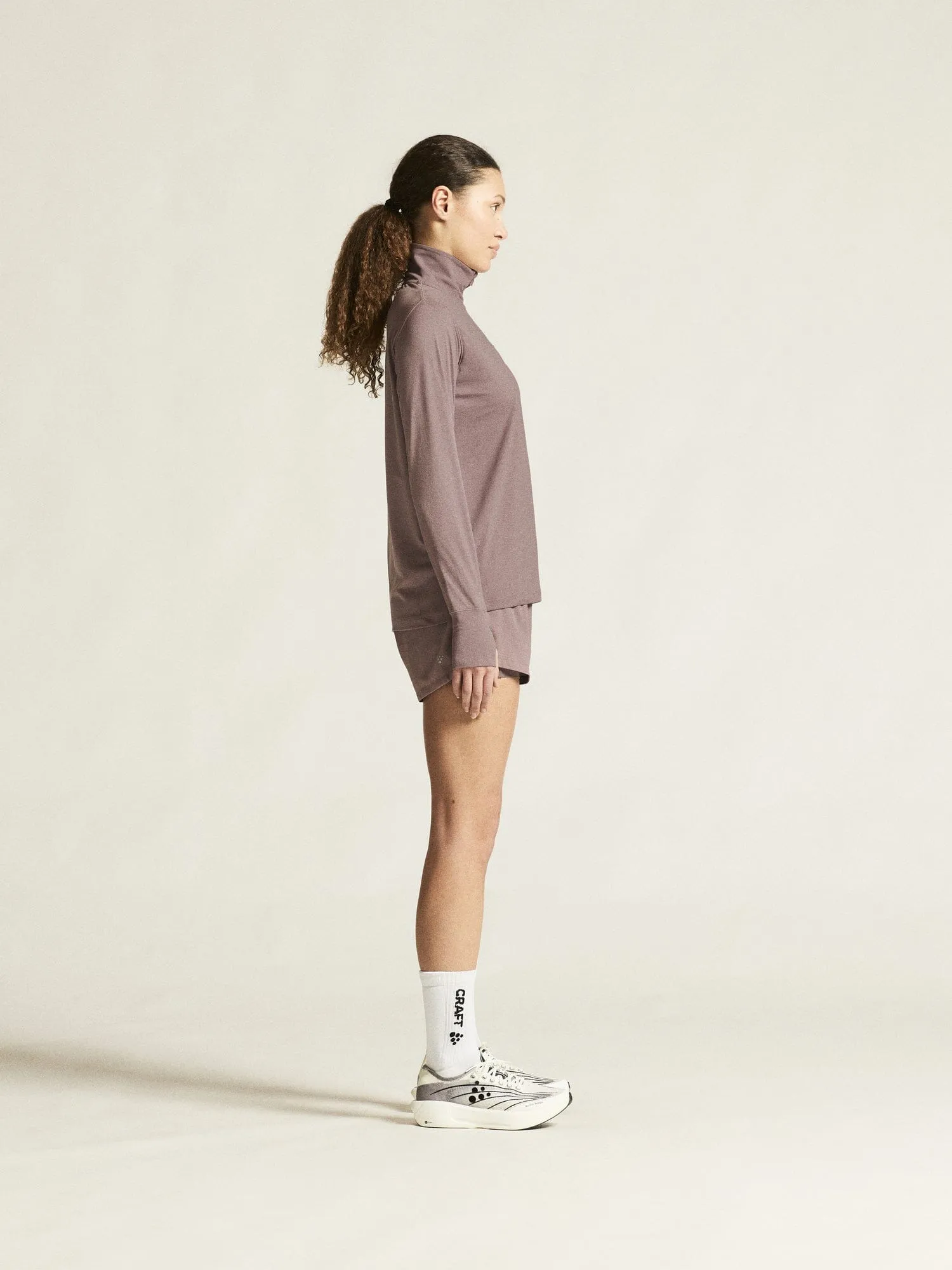 Women's Flow Half-Zip Longsleeve - POTPURRI MELANGE sold by Craft Sportswear product image thumbnail 5