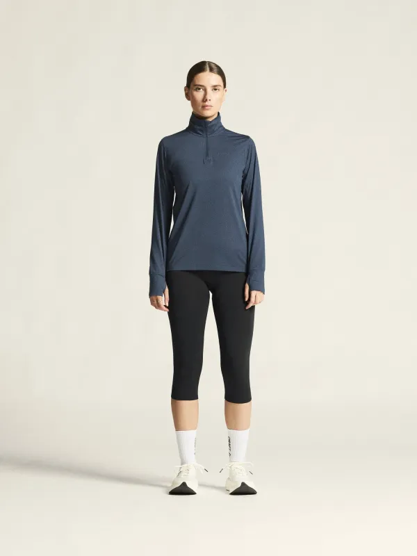 Women's Flow Half-Zip Longsleeve - North Melange made by Craft Sportswear