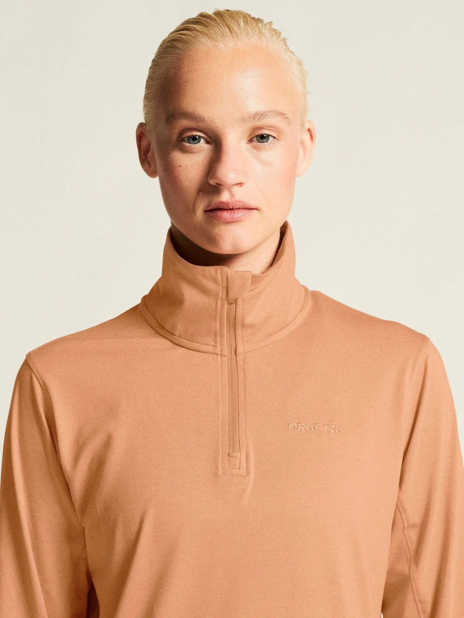 Women's Flow Half-Zip Longsleeve - SYRUP/MELANGE sold by Craft Sportswear product image thumbnail 3