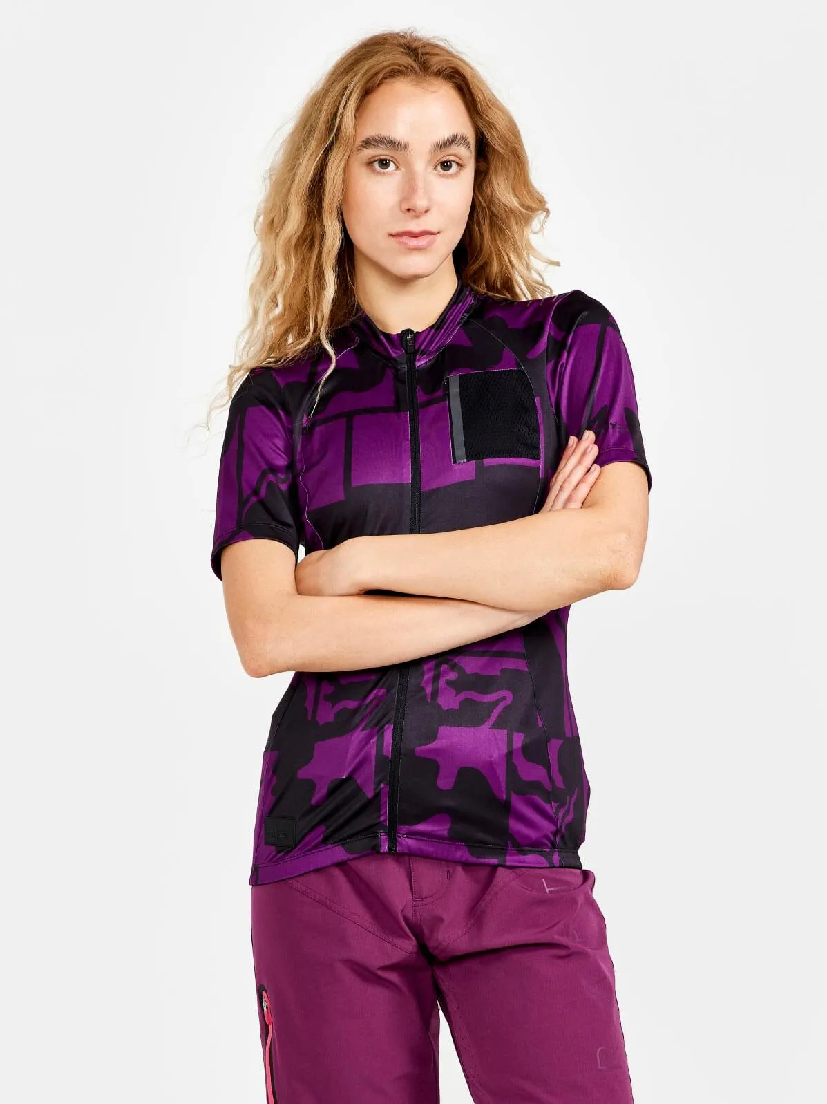 Women's ADV Gravel SS Jersey - BLOSSOM-BLACK sold by Craft Sportswear