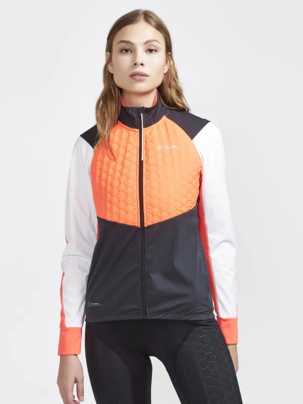 Women's ADV SubZ Lumen Cycling Jacket - SHOCK-ASH WHITE made by Craft Sportswear