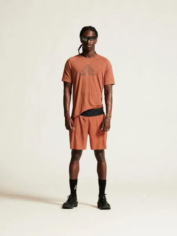 Men's Pro Trail Shorts - Sequoia made by Craft Sportswear