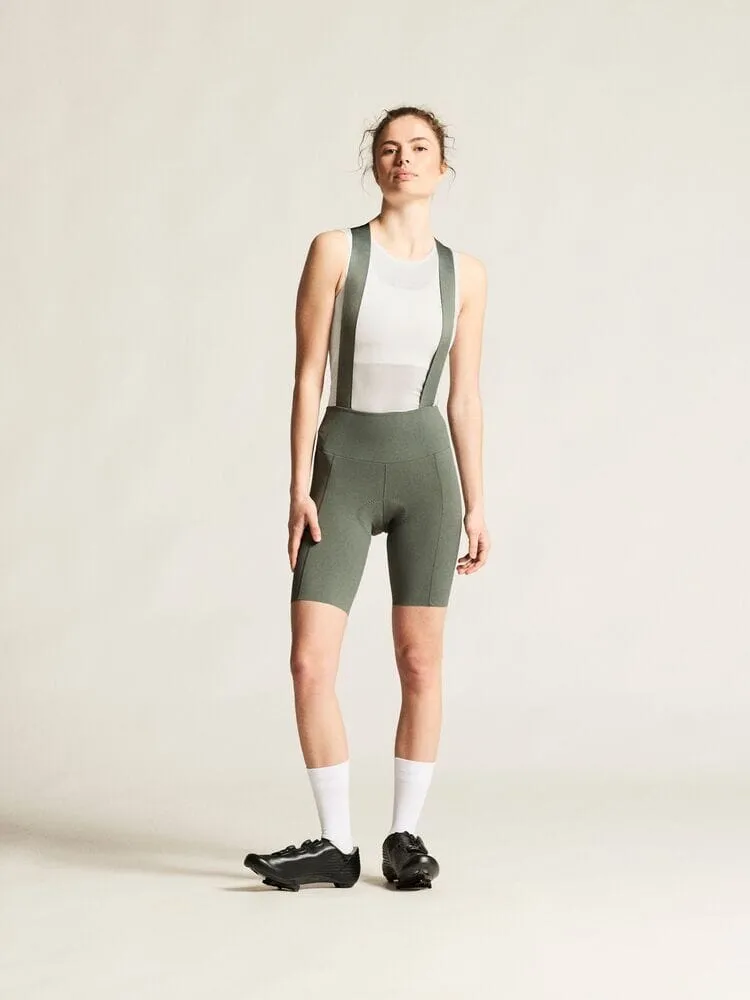 Women's Endur Bib Shorts C2 - Leaf sold by Craft Sportswear