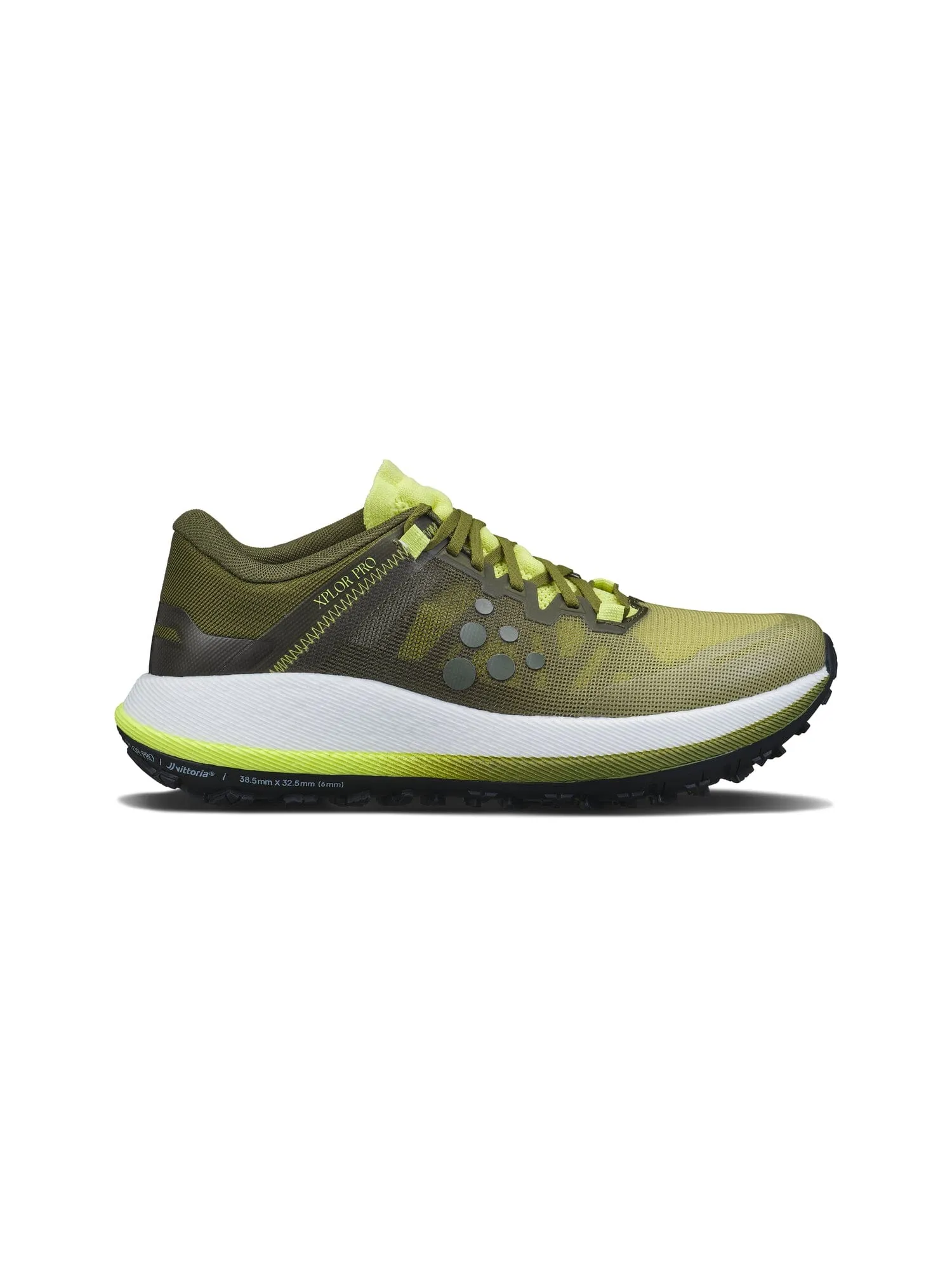 Women's Xplor Pro Running Shoe - LEAF/CONTRAST YELLOW sold by Craft Sportswear