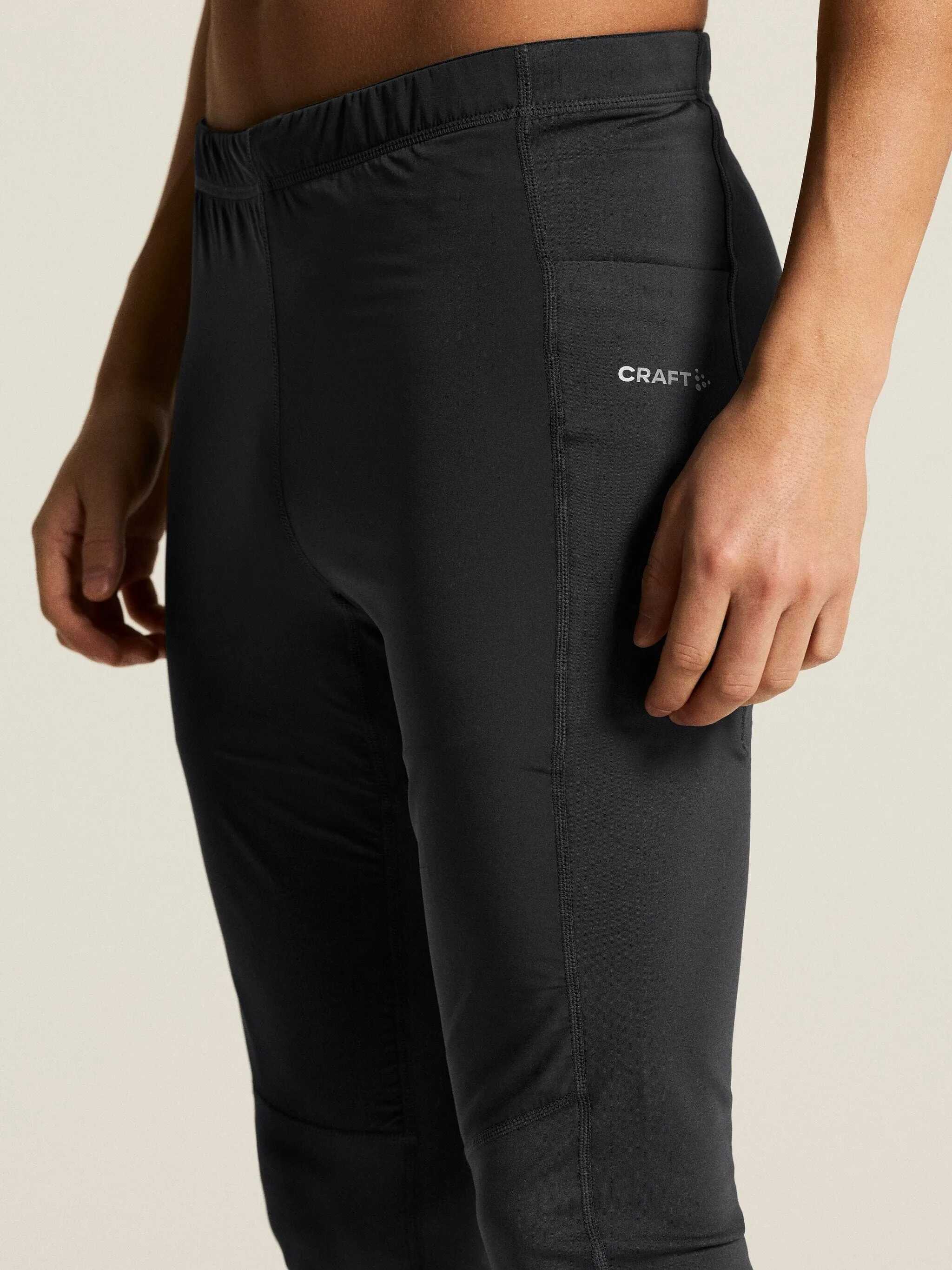 Men's Essence Warm Wind Tights - Black sold by Craft Sportswear product image thumbnail 3