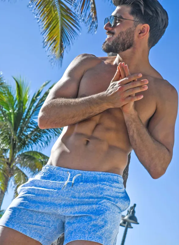 Ocean Motion - 5" Swim Trunks + Compression Liner sold by Bermies