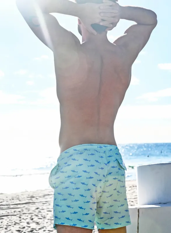 Great White - 5" Swim Trunks sold by Bermies
