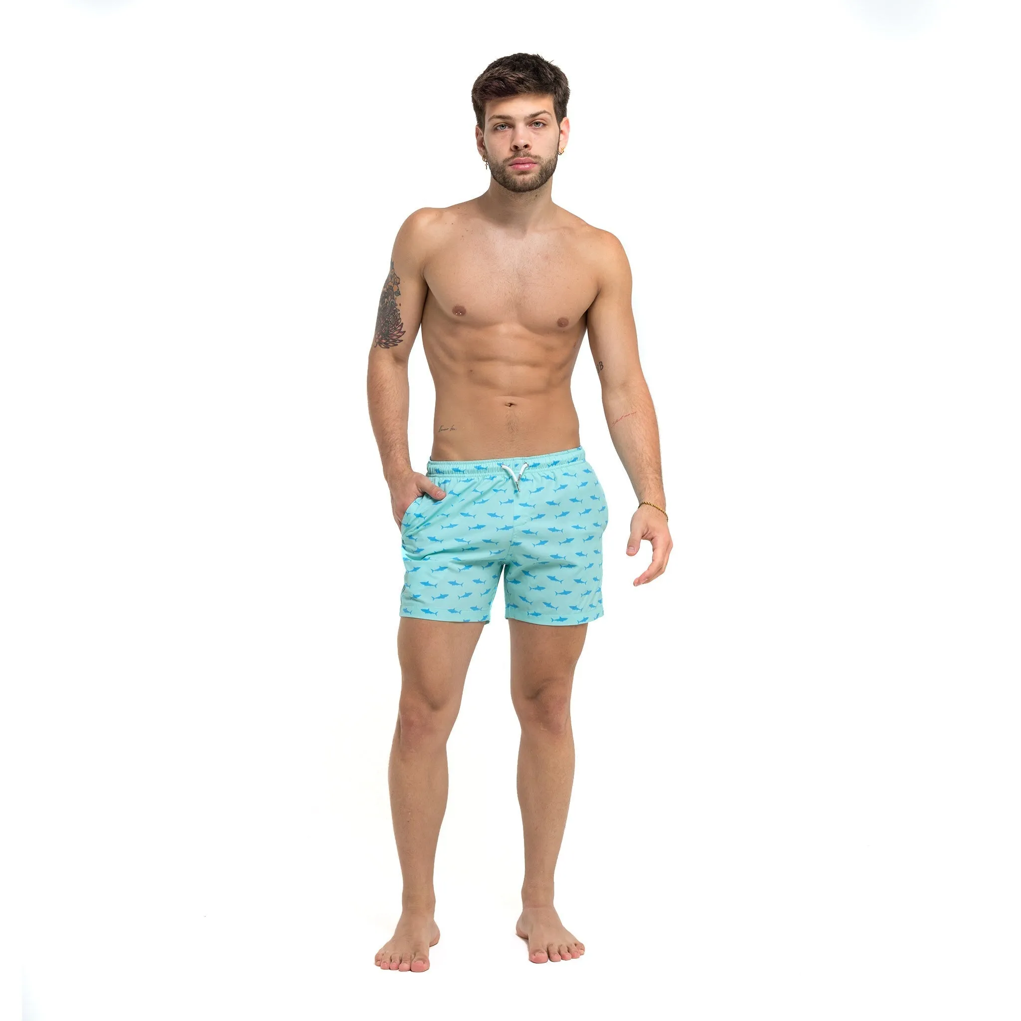 Great White - 5" Swim Trunks sold by Bermies product image thumbnail 4