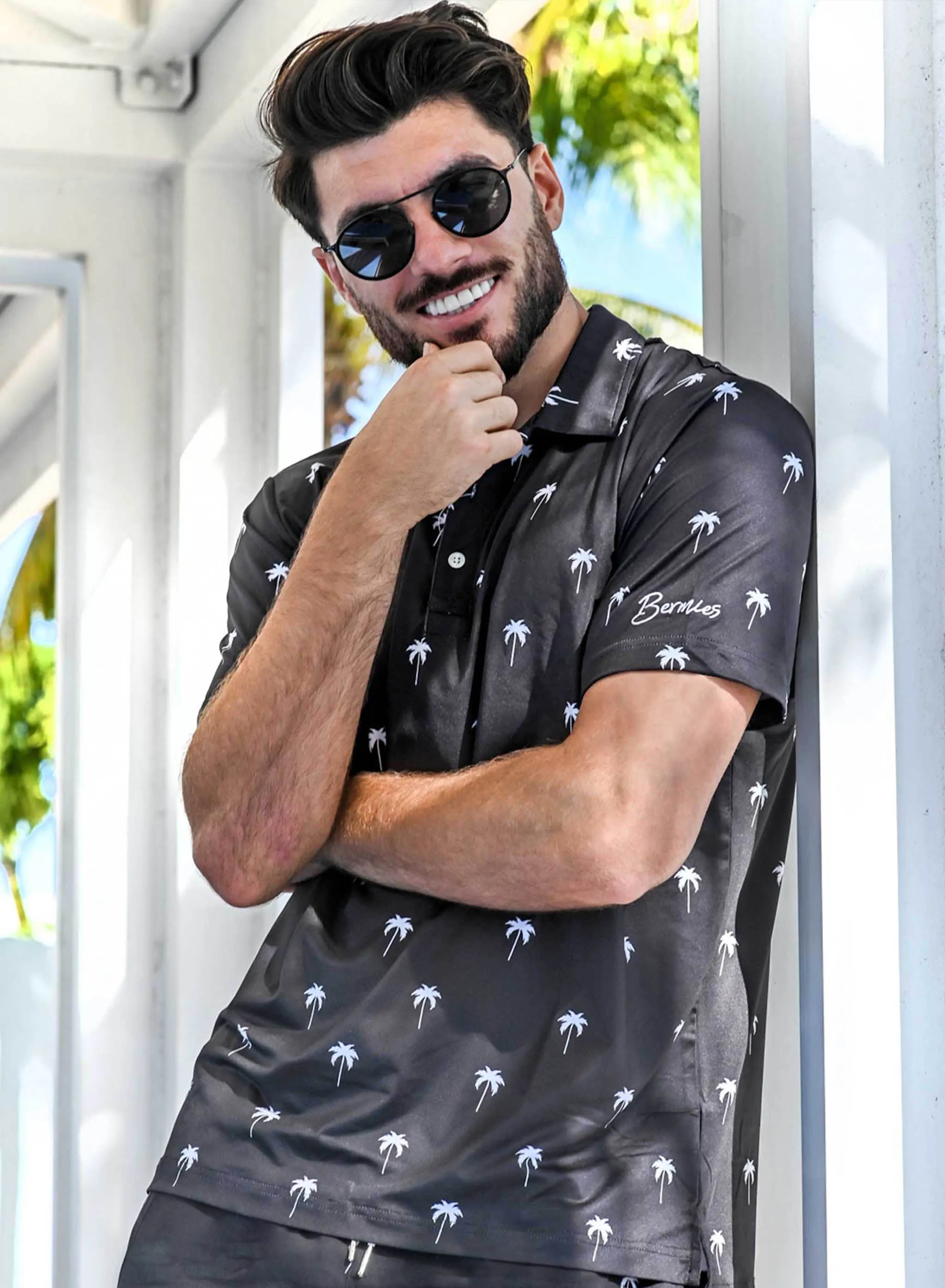 Black Palm - Golf Polo sold by Bermies product image thumbnail 2