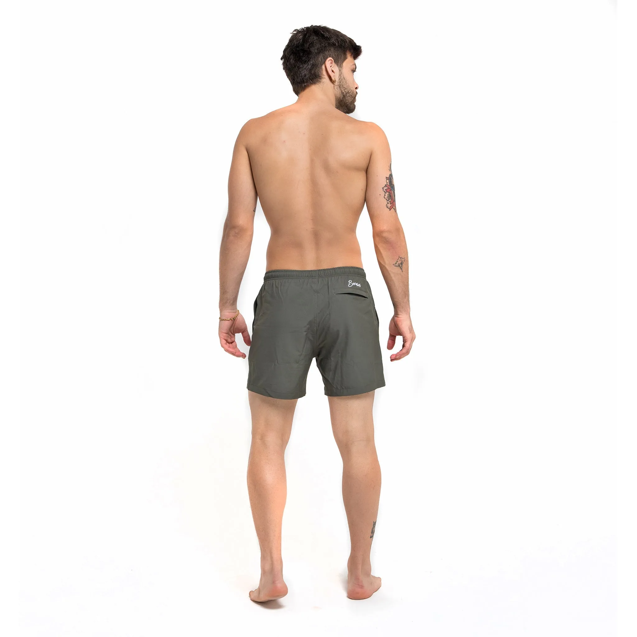 Performance Gym Short + Compression Liner - Green sold by Bermies product image thumbnail 5