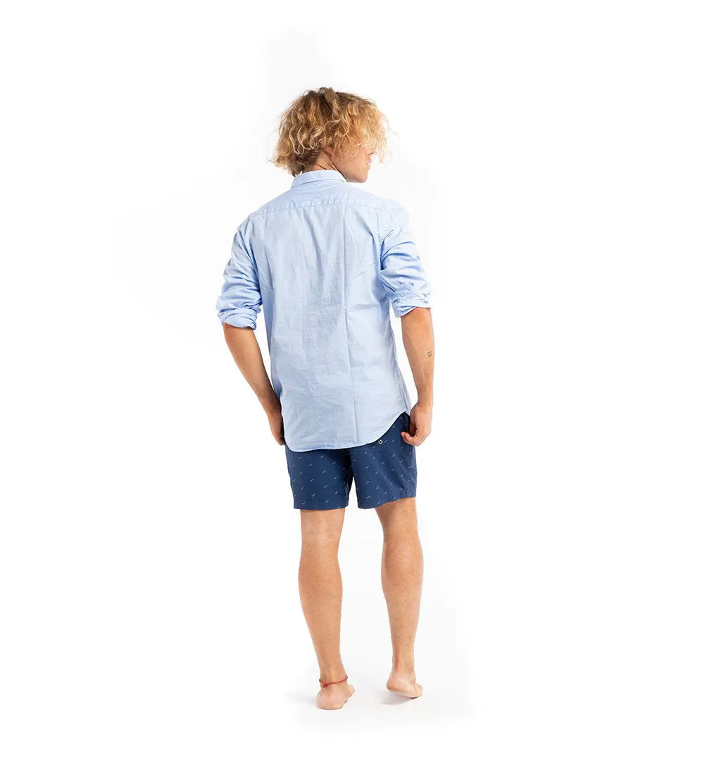 Linen ShIrt - Blue sold by Bermies product image thumbnail 4