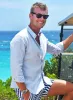 Linen ShIrt - Blue sold by Bermies