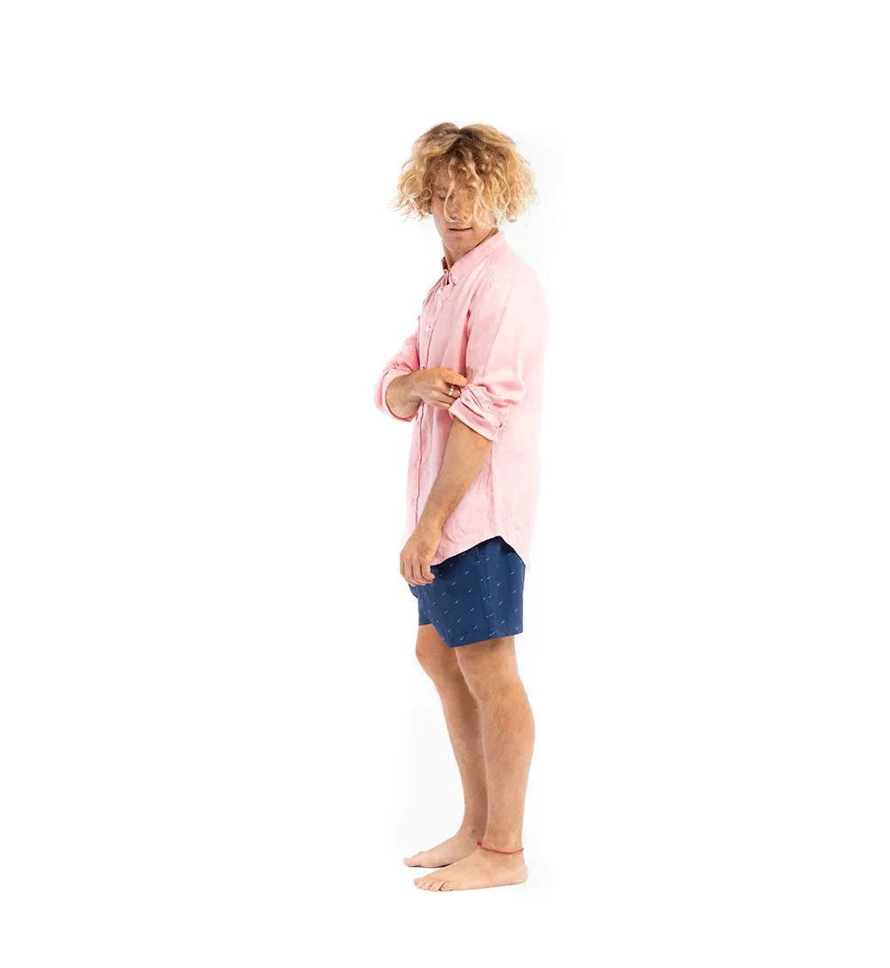 Linen Shirt - Pink sold by Bermies product image thumbnail 3