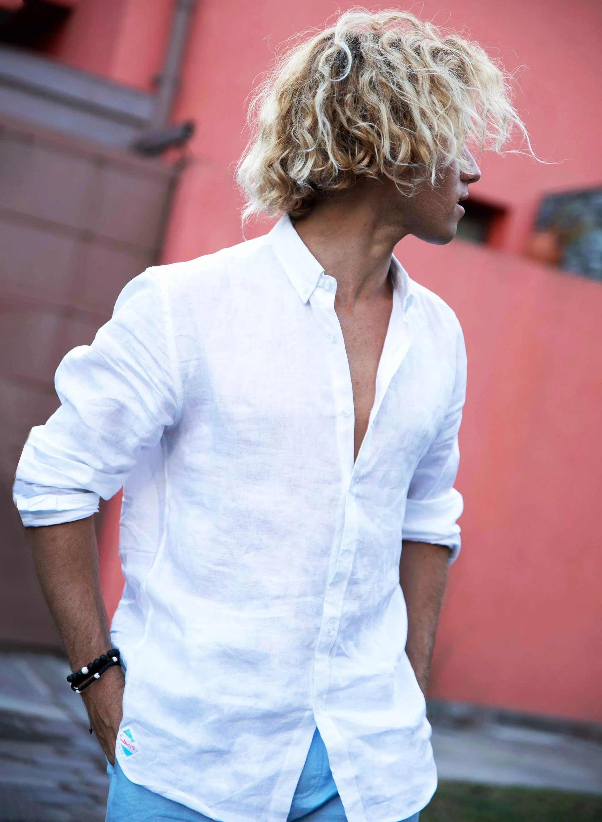 Linen ShIrt - White sold by Bermies