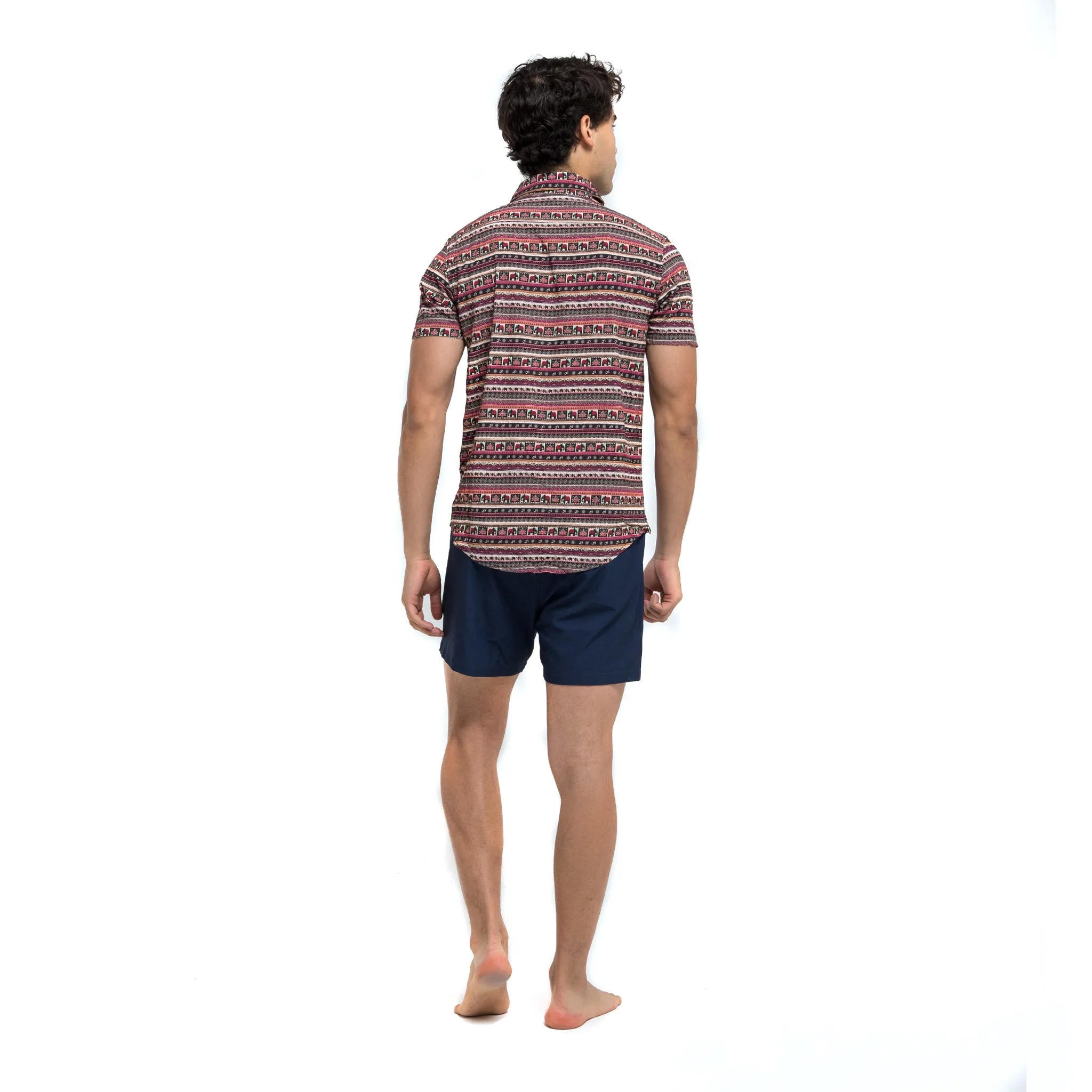 Boho Elephants - Rayon Stretch Shirt sold by Bermies product image thumbnail 4