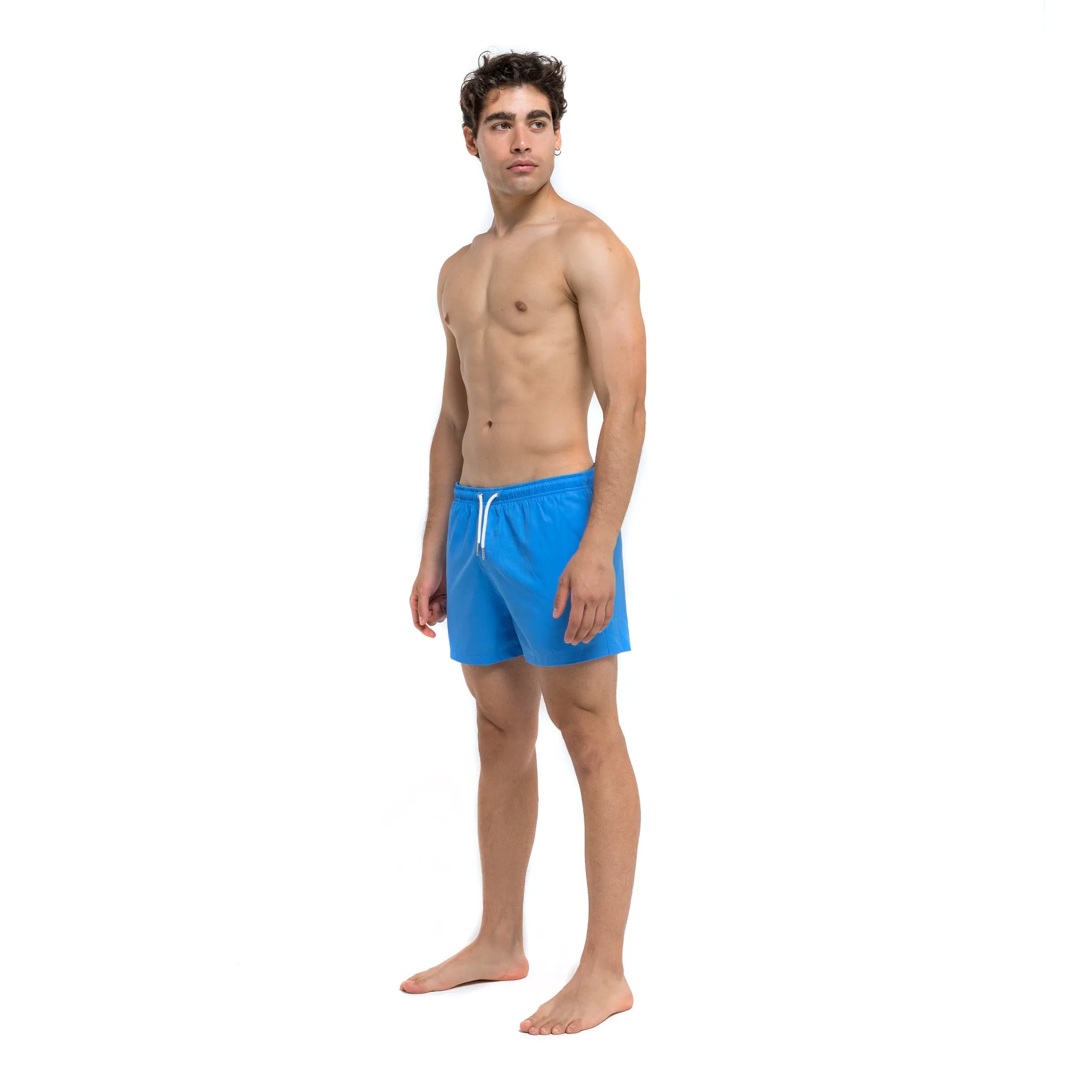 Blue Solid Green Pocket - 3.5" Swim Trunks sold by Bermies product image thumbnail 5
