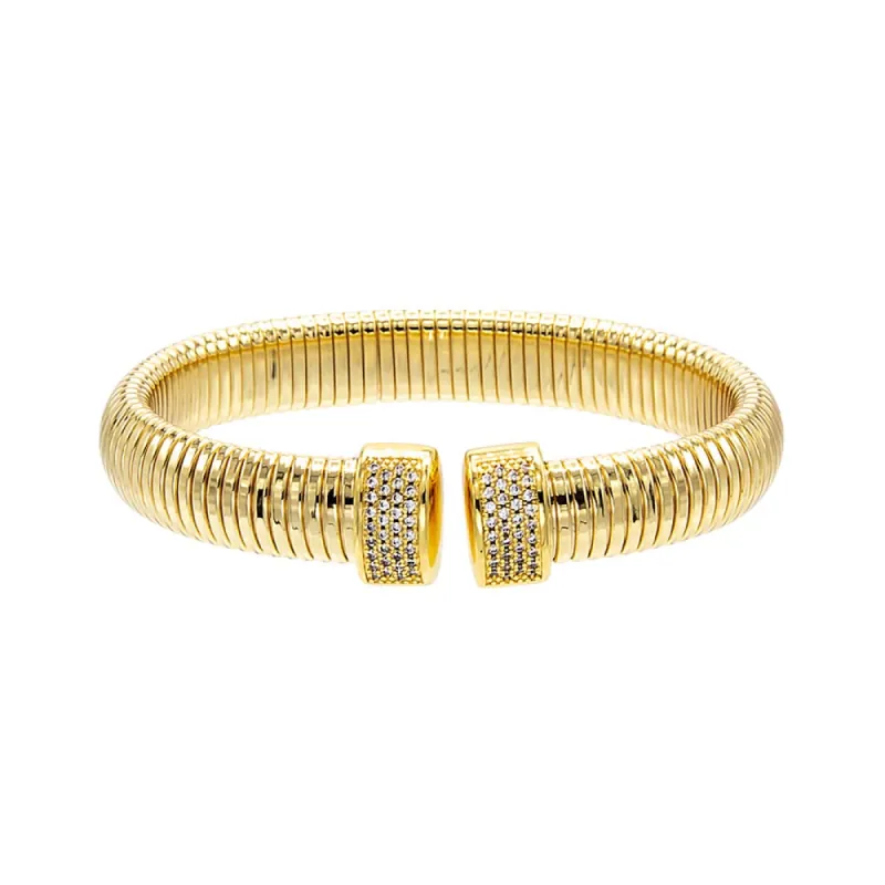 Chunky Pave Open Snake Chain Bracelet sold by Adina Eden's