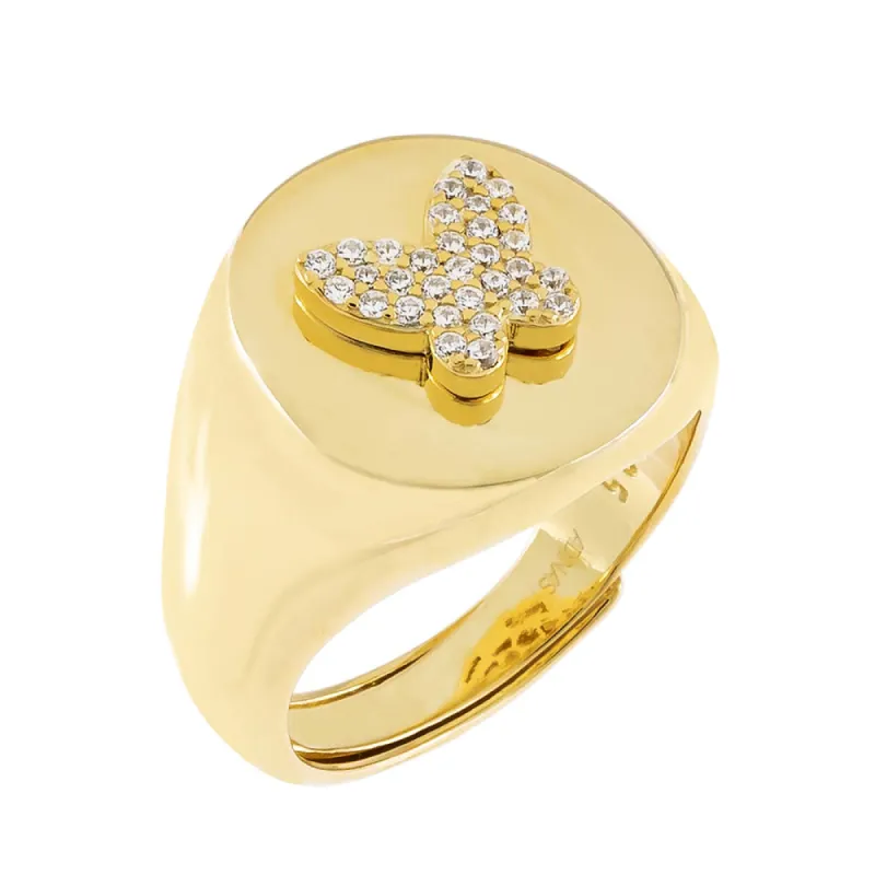 Pavé Butterfly Ring sold by Adina Eden's