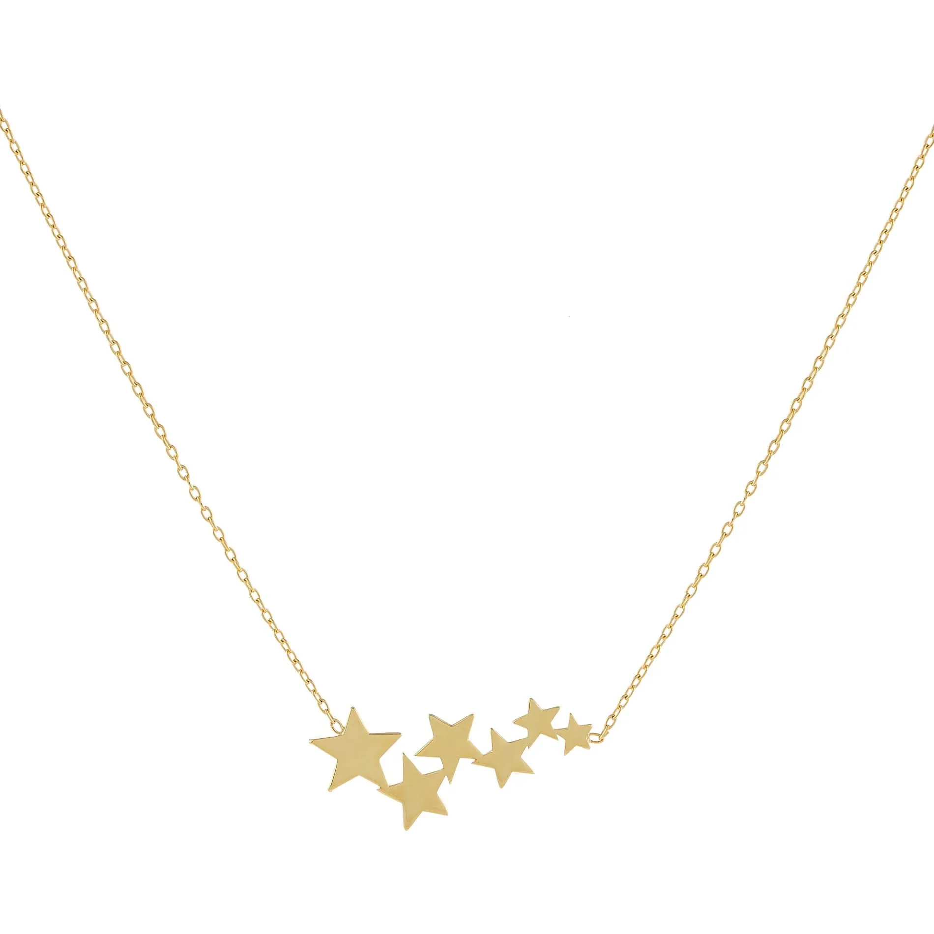 Star Cluster Necklace 14K sold by Adina Eden's